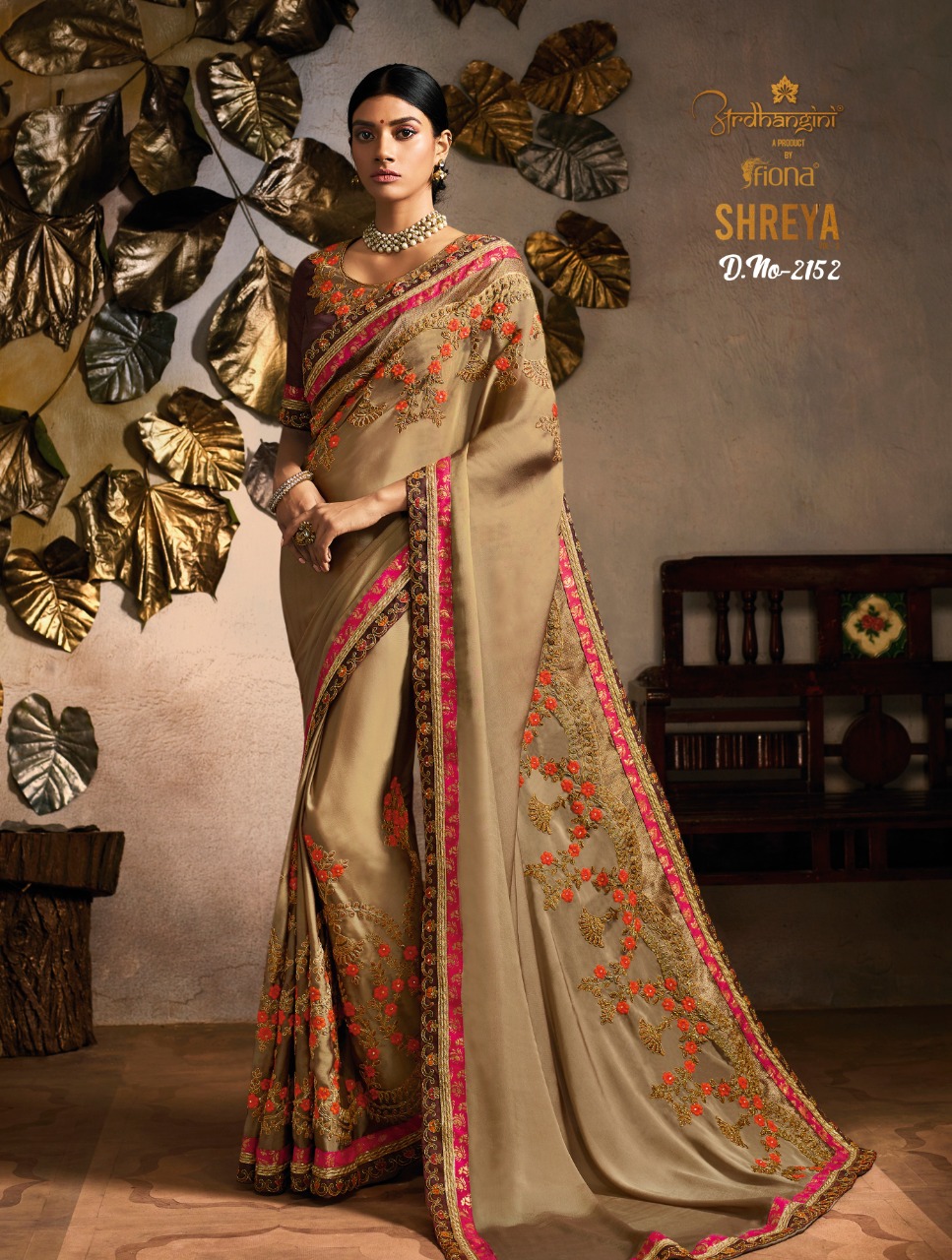 Shreya Vol-3 By Ardhangini 2151 To 2159 Series Indian Traditional Wear Collection Beautiful Stylish Fancy Colorful Party Wear & Occasional Wear Fancy Sarees At Wholesale Price