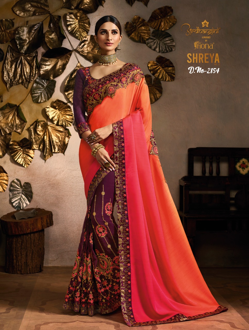 Shreya Vol-3 By Ardhangini 2151 To 2159 Series Indian Traditional Wear Collection Beautiful Stylish Fancy Colorful Party Wear & Occasional Wear Fancy Sarees At Wholesale Price