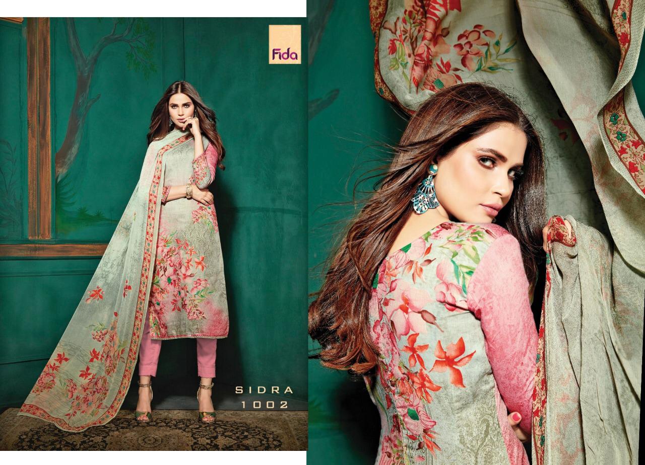 Fidra By Fida 1001 To 1008 Series Beautiful Stylish Fancy Colorful Casual Wear & Ethnic Wear Cotton Satin Printed Dresses At Wholesale Price