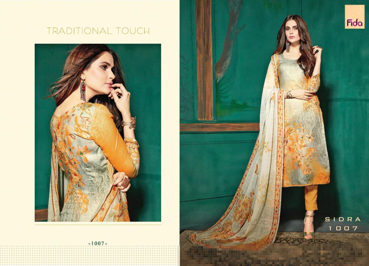 Fidra By Fida 1001 To 1008 Series Beautiful Stylish Fancy Colorful Casual Wear & Ethnic Wear Cotton Satin Printed Dresses At Wholesale Price
