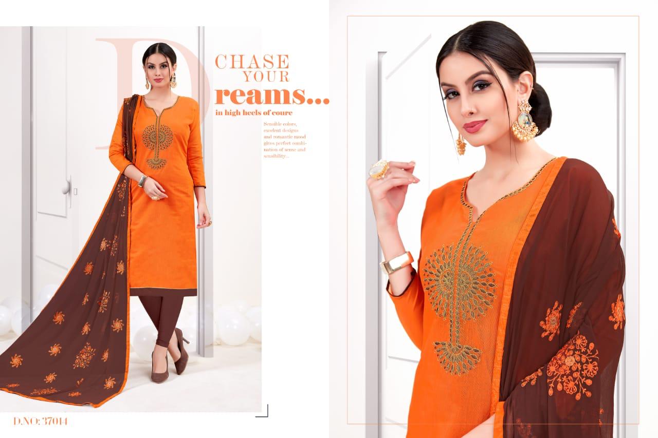 Signature Vol-37 By Best Choice 37013 To 37024 Series Designer Suits Collection Beautiful Stylish Colorful Fancy Party Wear & Occasional Wear Modal With Inner Embroidery Dresses At Wholesale Price