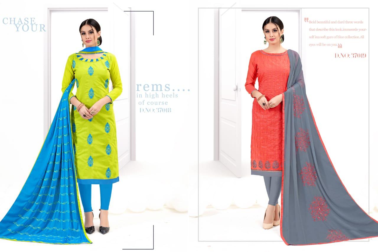Signature Vol-37 By Best Choice 37013 To 37024 Series Designer Suits Collection Beautiful Stylish Colorful Fancy Party Wear & Occasional Wear Modal With Inner Embroidery Dresses At Wholesale Price