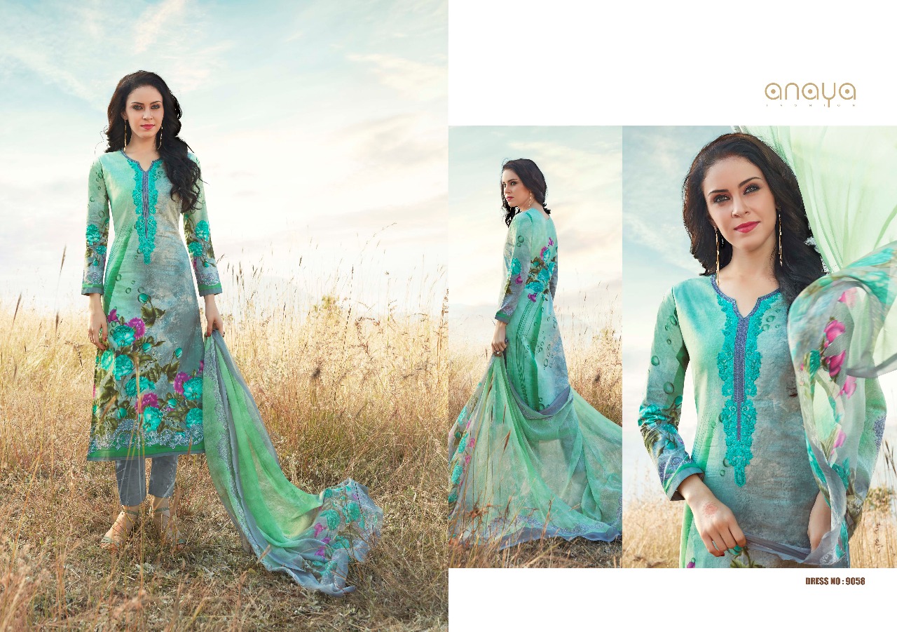 Signature By Anaya 9051 To 9060 Series Beautiful Collection Suits Stylish Fancy Colorful Casual Wear & Ethnic Wear Cambric Printed Dresses At Wholesale Price