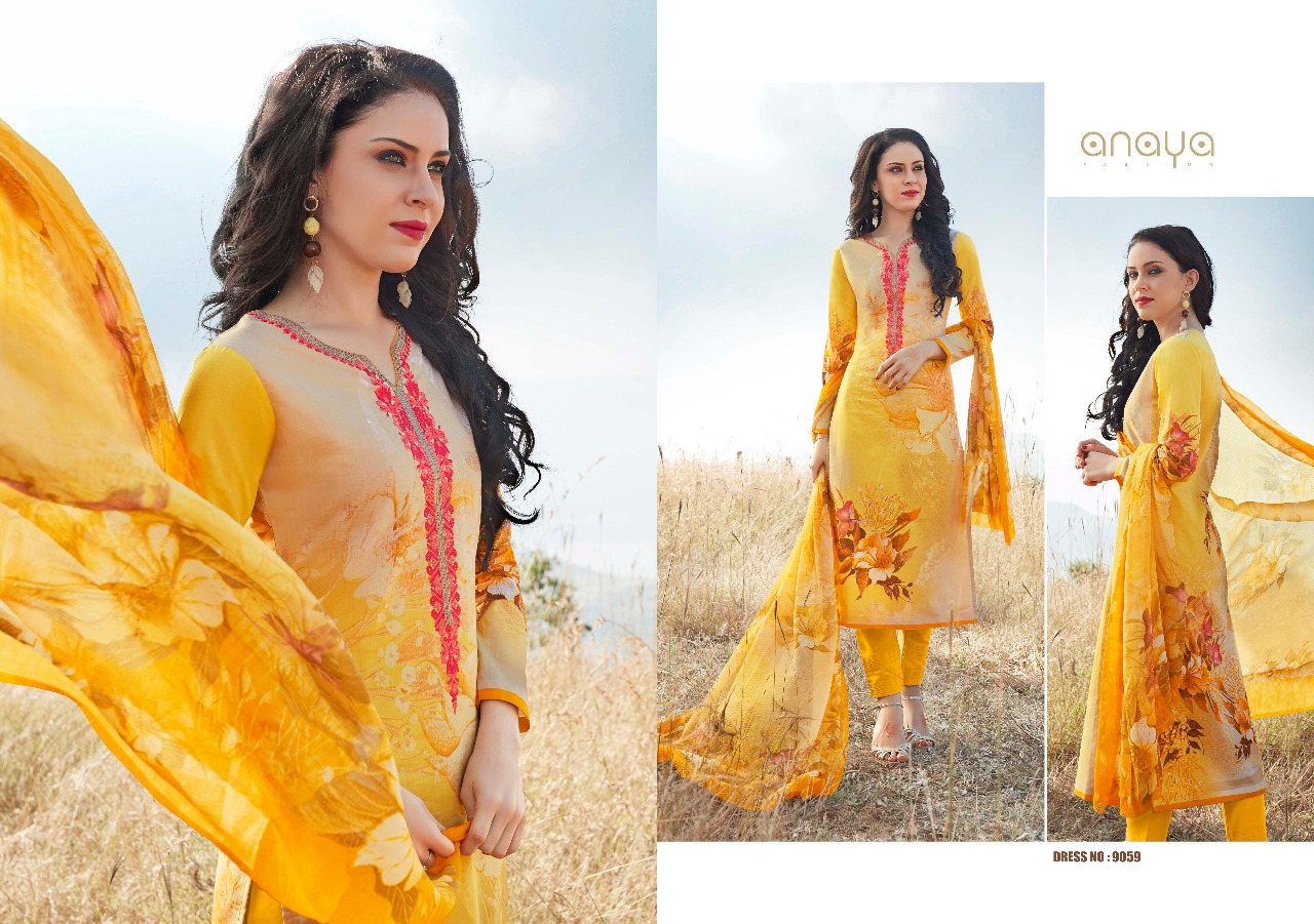 Signature By Anaya 9051 To 9060 Series Beautiful Collection Suits Stylish Fancy Colorful Casual Wear & Ethnic Wear Cambric Printed Dresses At Wholesale Price