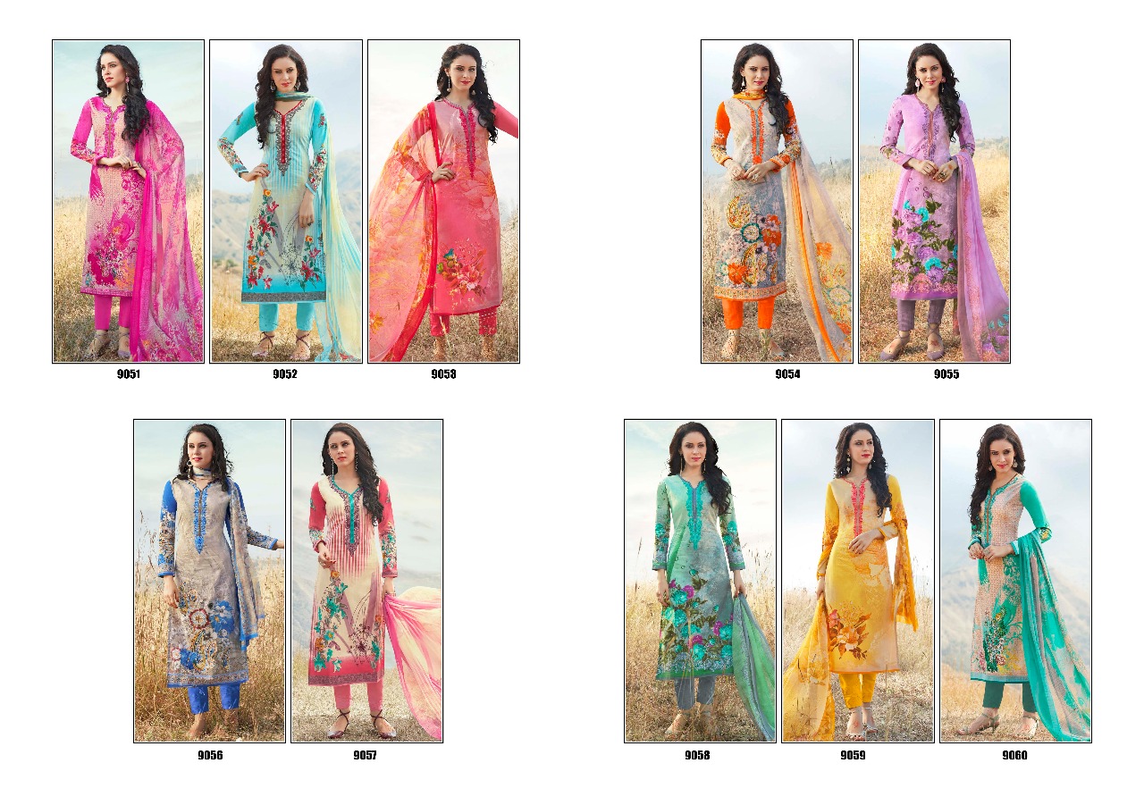 Signature By Anaya 9051 To 9060 Series Beautiful Collection Suits Stylish Fancy Colorful Casual Wear & Ethnic Wear Cambric Printed Dresses At Wholesale Price
