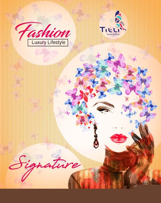 Signature By Titli T-202 To T-209 Series Beautiful Colorful Stylish Fancy Casual Wear & Ethnic Wear & Ready To Wear Cotton Linen  Kurtis At Wholesale Price