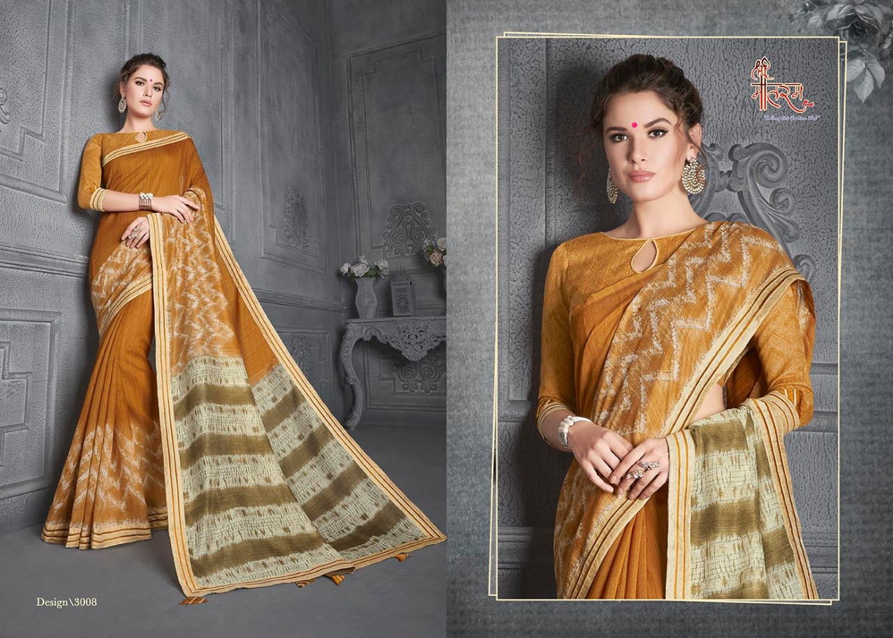 Silk Craft By Vande Matram 3001 To 3012 Series Designer Beautiful Indian Traditional Wear Colorful Fancy Party Wear & Occasional Wear Bamboo Silk Sarees At Wholesale Price