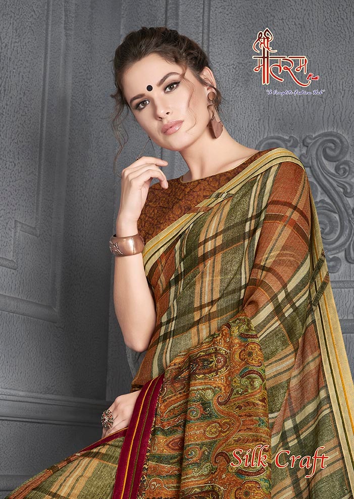Silk Craft By Vande Matram 3001 To 3012 Series Designer Beautiful Indian Traditional Wear Colorful Fancy Party Wear & Occasional Wear Bamboo Silk Sarees At Wholesale Price