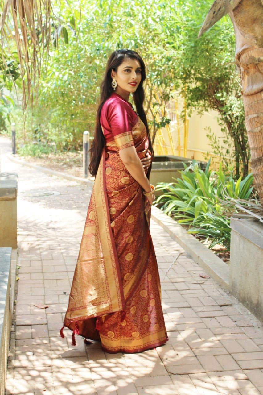 Silk Weaving By Raj Yog 01 To 05 Series Indian Beautiful Traditional Wear Collection Colorful Stylish Fancy Party Wear & Occasional Wear Silk Weaving Sarees At Wholesale Price