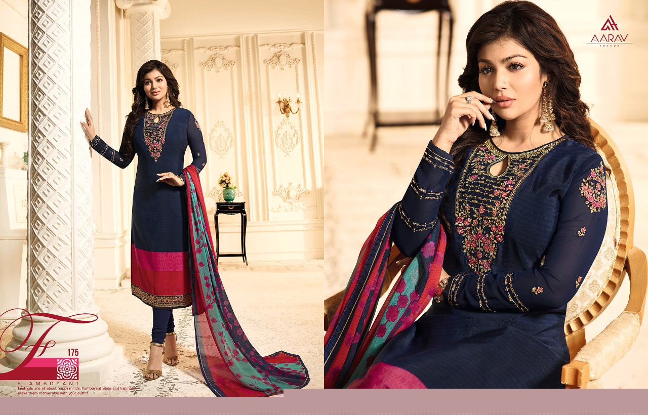 Sale Silky Premium Crepe By Aarav Trendz 170 To 177 Series Beautiful Suits Colorful Stylish Fancy Casual Wear & Ethnic Wear Crepe Work Dresses At Wholesale Price