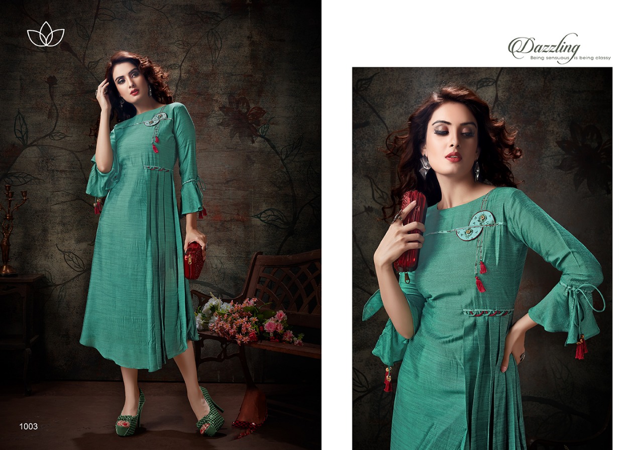 Silver Pearl Vol-2 By Sanidhya Trendz 1001 To 1006 Series Indian Traditional Wear Collection Beautiful Stylish Fancy Colorful Party Wear & Occasional Wear Silk Slub Printed Kurtis At Wholesale Price