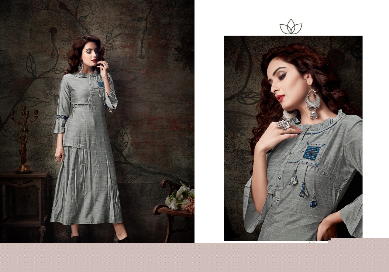 Silver Pearl Vol-2 By Sanidhya Trendz 1001 To 1006 Series Indian Traditional Wear Collection Beautiful Stylish Fancy Colorful Party Wear & Occasional Wear Silk Slub Printed Kurtis At Wholesale Price