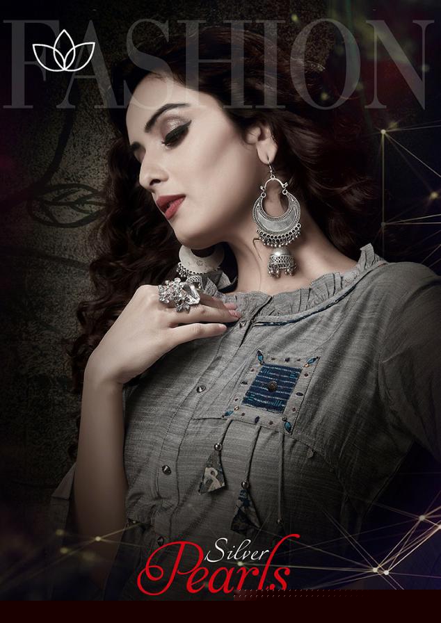 Silver Pearl Vol-2 By Sanidhya Trendz 1001 To 1006 Series Indian Traditional Wear Collection Beautiful Stylish Fancy Colorful Party Wear & Occasional Wear Silk Slub Printed Kurtis At Wholesale Price