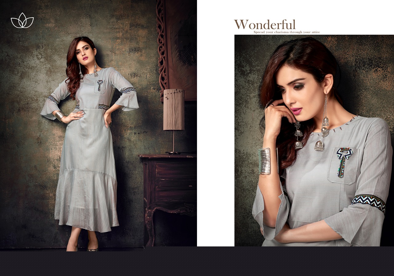 Silver Perls By Sanidhya Trendz 1001 To 1006 Series Stylish Fancy Colorful Collection Casual Wear & Ethnic Wear Pearl Slub Kurtis At Wholesale Price