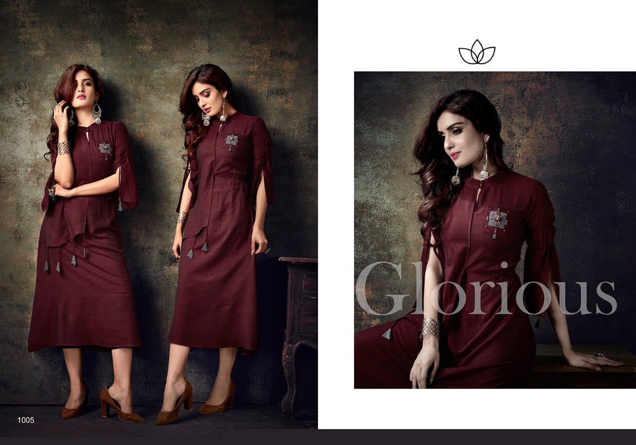 Silver Perls By Sanidhya Trendz 1001 To 1006 Series Stylish Fancy Colorful Collection Casual Wear & Ethnic Wear Pearl Slub Kurtis At Wholesale Price