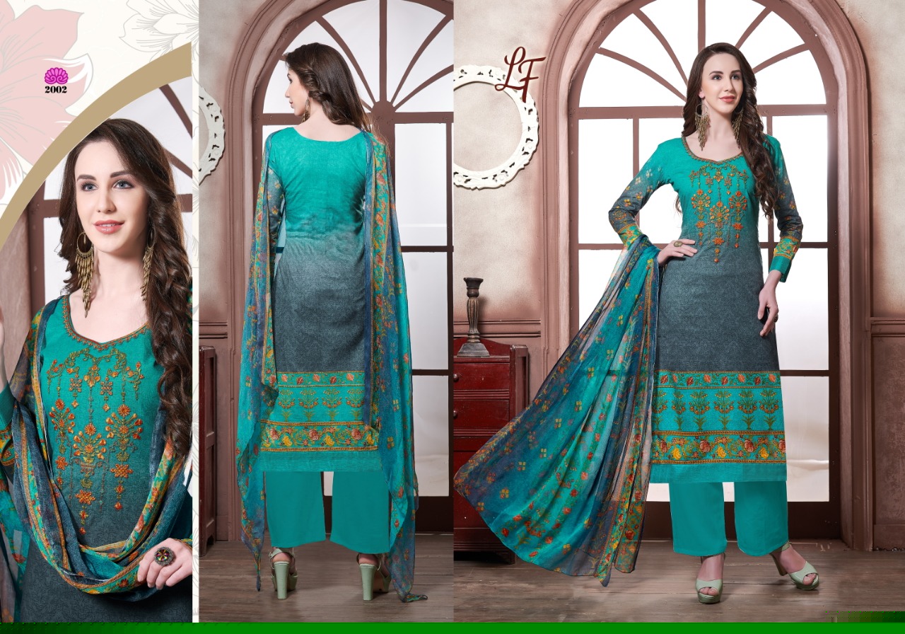Simar Vol-31 By Lavli 2001 To 2010 Beautiful Suits Colorful Stylish Fancy Colorful Casual Wear & Ethnic Wear Cotton Cambric Print With Embroidered Dresses At Wholesale Price