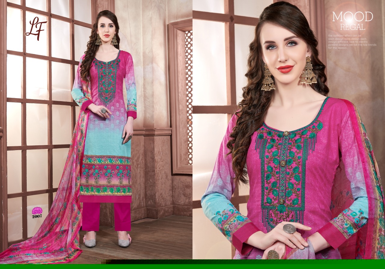 Simar Vol-31 By Lavli 2001 To 2010 Beautiful Suits Colorful Stylish Fancy Colorful Casual Wear & Ethnic Wear Cotton Cambric Print With Embroidered Dresses At Wholesale Price