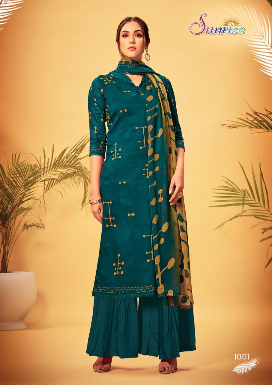 Simora By Sunrise Creation 1001 To 1009 Series Beautiful Colorful Stylish Pretty Party Wear Casual Wear Occasional Wear Glace Cotton Printed Dresses At Wholesale Price