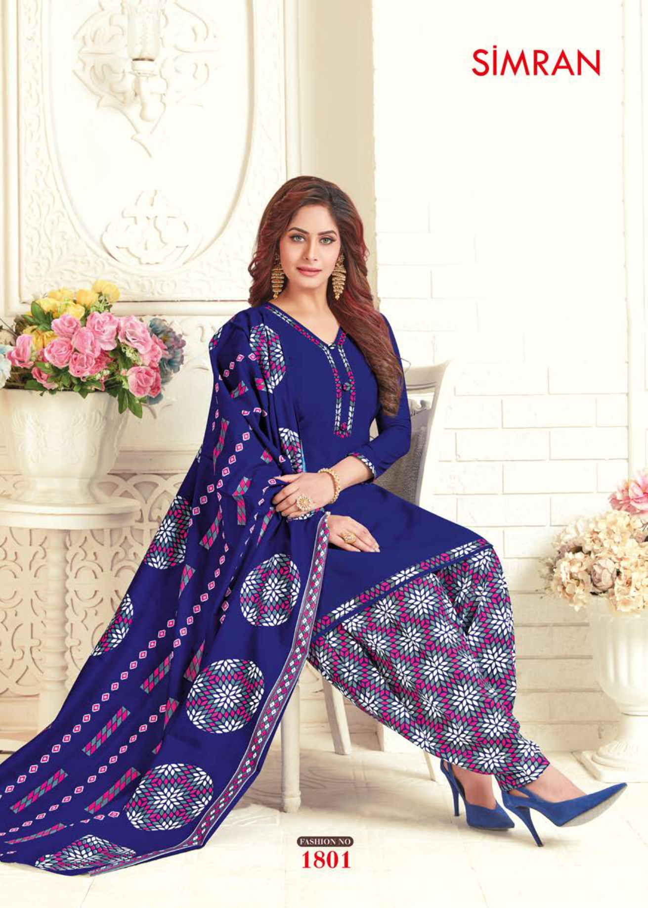 Simran Vol-8 By Navkar Fab Tex 1801 To 1816 Series Beautiful Suits Stylish Fancy Colorful Party Wear & Ethnic Wear Cotton Printed Dresses At Wholesale Price