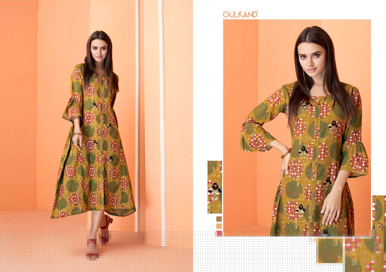 Simran By Gulkand 13 To 18 Series Stylish Fancy Beautiful Colorful Casual Wear & Ethnic Wear Jaipur Handloom Cotton With Hand Work Kurtis At Wholesale Price