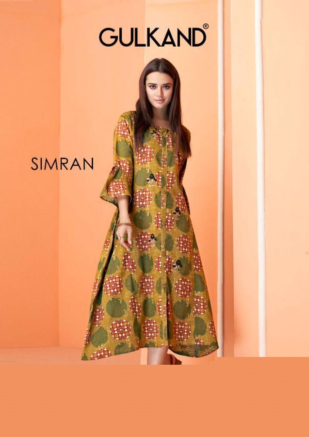 Simran By Gulkand 13 To 18 Series Stylish Fancy Beautiful Colorful Casual Wear & Ethnic Wear Jaipur Handloom Cotton With Hand Work Kurtis At Wholesale Price