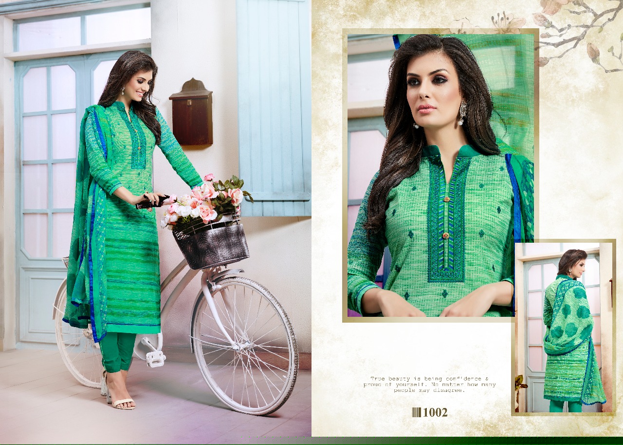 Simran By Sagar 1001 To 1010 Series Stylish Colorful Fancy Beautiful Casual Wear Summer Collection Ethnic Wear Cambric Cotton Printed Dresses At Wholesale Price
