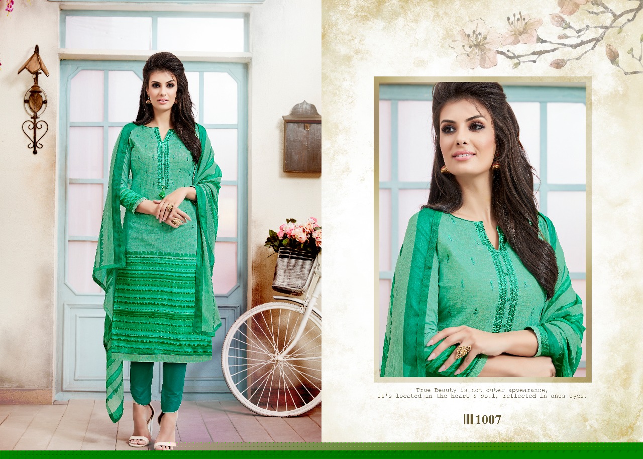 Simran By Sagar 1001 To 1010 Series Stylish Colorful Fancy Beautiful Casual Wear Summer Collection Ethnic Wear Cambric Cotton Printed Dresses At Wholesale Price