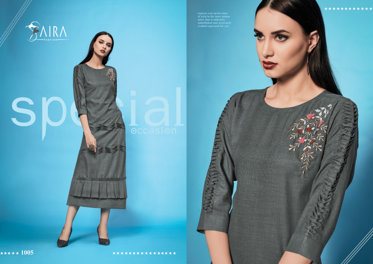 Saira Vol-1 By Ram Fashion 1001 To 1006 Series Indian Traditional Wear Collection Beautiful Stylish Fancy Colorful Party Wear & Occasional Wear Cotton Sluby Kurtis At Wholesale Price