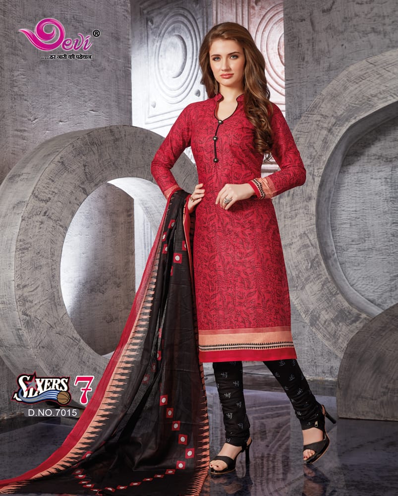 Sixer Vol-7 By Devi 7001 To 7012 Series Beautiful Stylish Fancy Colorful Casual Wear & Ethnic Wear Cotton Printed Dresses At Wholesale Price