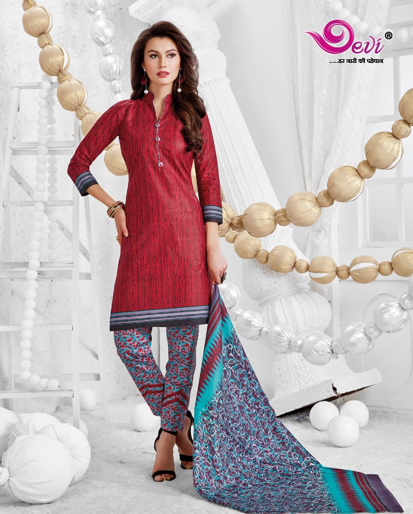 Sixer Vol-8 By Devi 8001 To 8016 Series Indian Traditional Wear Collection Beautiful Stylish Fancy Colorful Party Wear & Occasional Wear Cotton Printed Dress At Wholesale Price