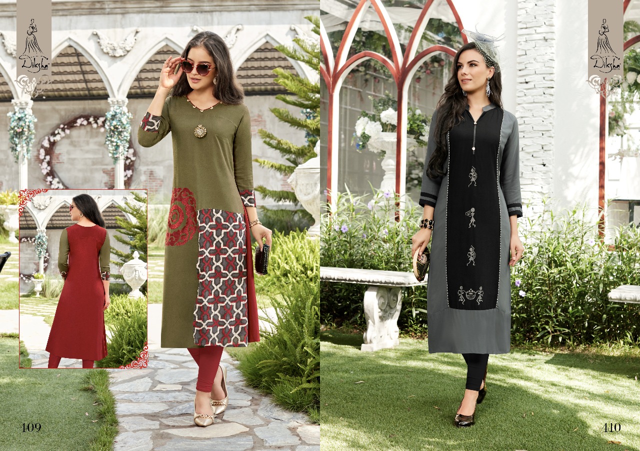 Siya Vol-4 By Diksha Creation 401 To 414 Series Beautiful Stylish Fancy Colorful Casual Wear & Ethnic Wear Rayon Embroidered Kurtis At Wholesale Price