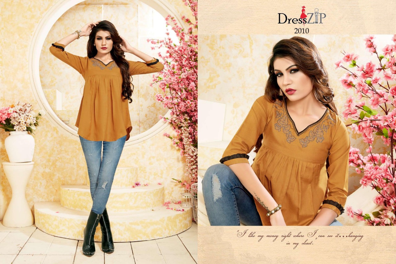 Sky Vol-1 By Dress Zip 2009 To 2013 Series Beautiful Colorful Stylish Fancy Casual Wear & Ethnic Wear & Ready To Wear Ruby Cotton Embroidered Kurtis At Wholesale Price