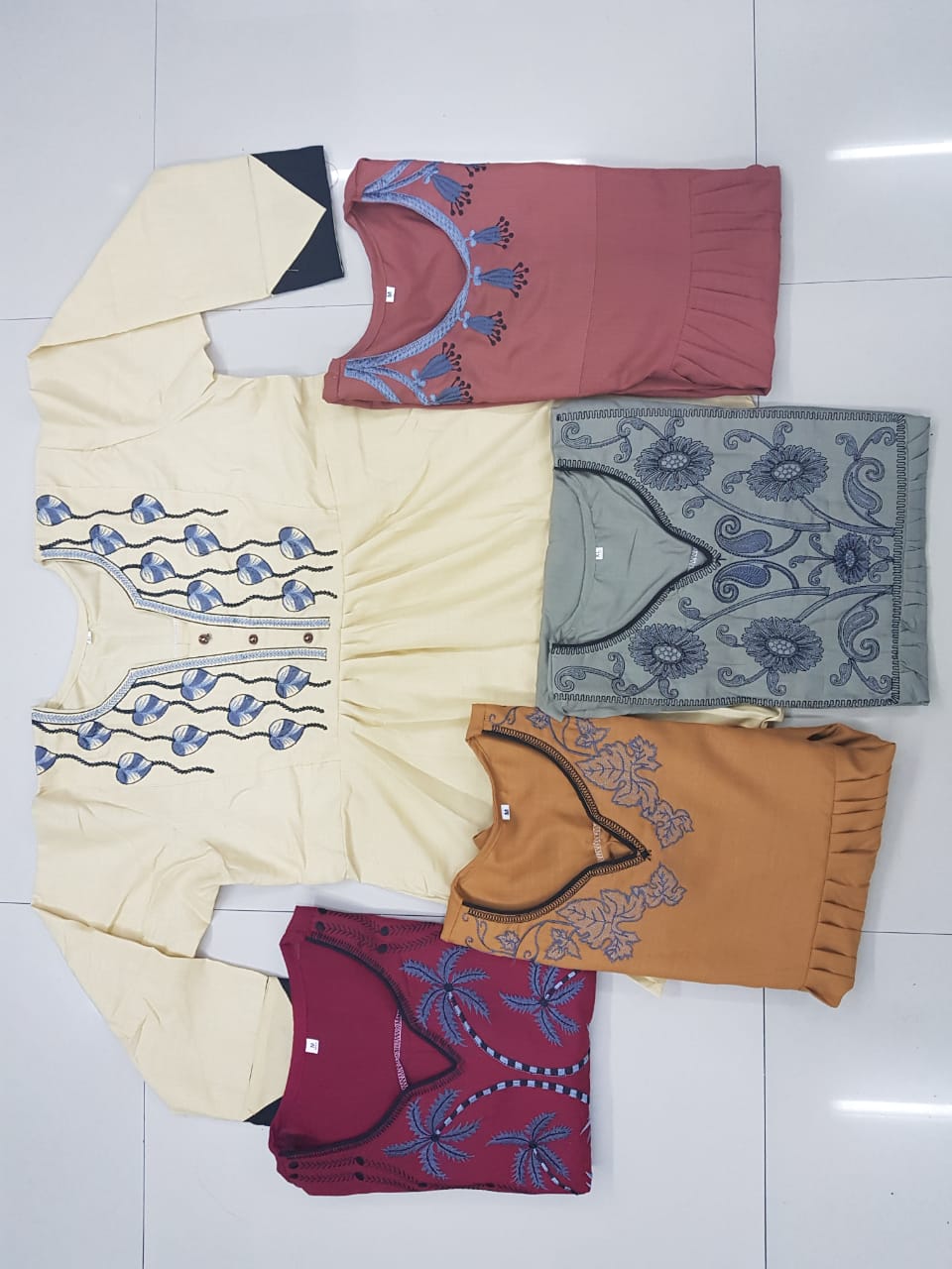 Sky Vol-1 By Dress Zip 2009 To 2013 Series Beautiful Colorful Stylish Fancy Casual Wear & Ethnic Wear & Ready To Wear Ruby Cotton Embroidered Kurtis At Wholesale Price