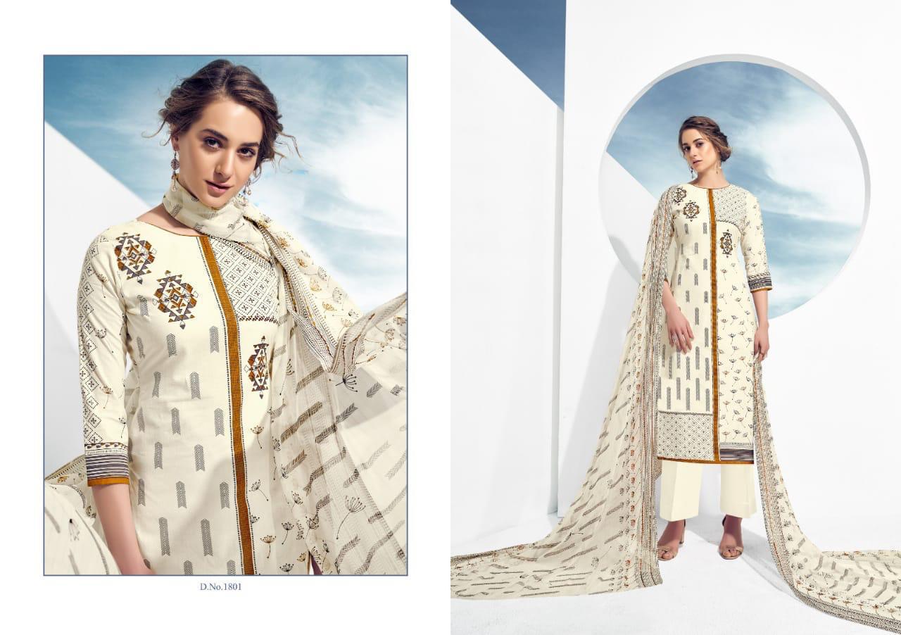 Skyline Vol-18 By Ankit Textile 1801 To 1810 Series Beautiful Suits Stylish Colorful Fancy Casual Wear & Ethnic Wear Cambric Cotton Printed Dresses At Wholesale Price