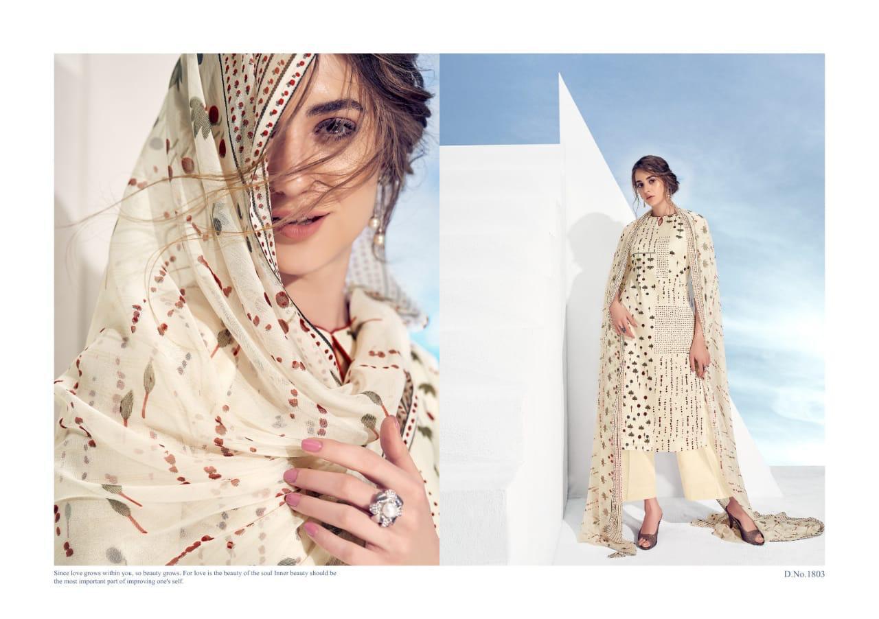 Skyline Vol-18 By Ankit Textile 1801 To 1810 Series Beautiful Suits Stylish Colorful Fancy Casual Wear & Ethnic Wear Cambric Cotton Printed Dresses At Wholesale Price
