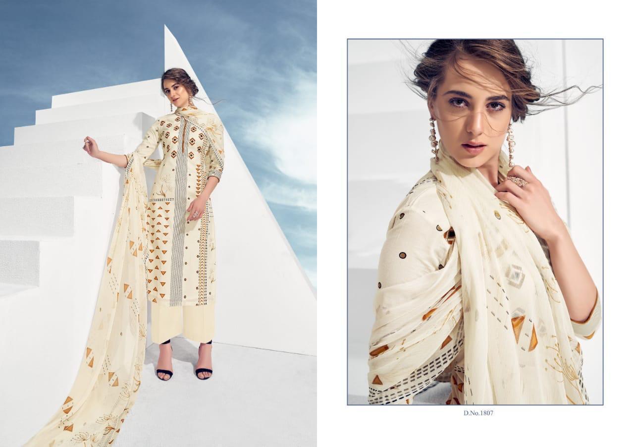 Skyline Vol-18 By Ankit Textile 1801 To 1810 Series Beautiful Suits Stylish Colorful Fancy Casual Wear & Ethnic Wear Cambric Cotton Printed Dresses At Wholesale Price