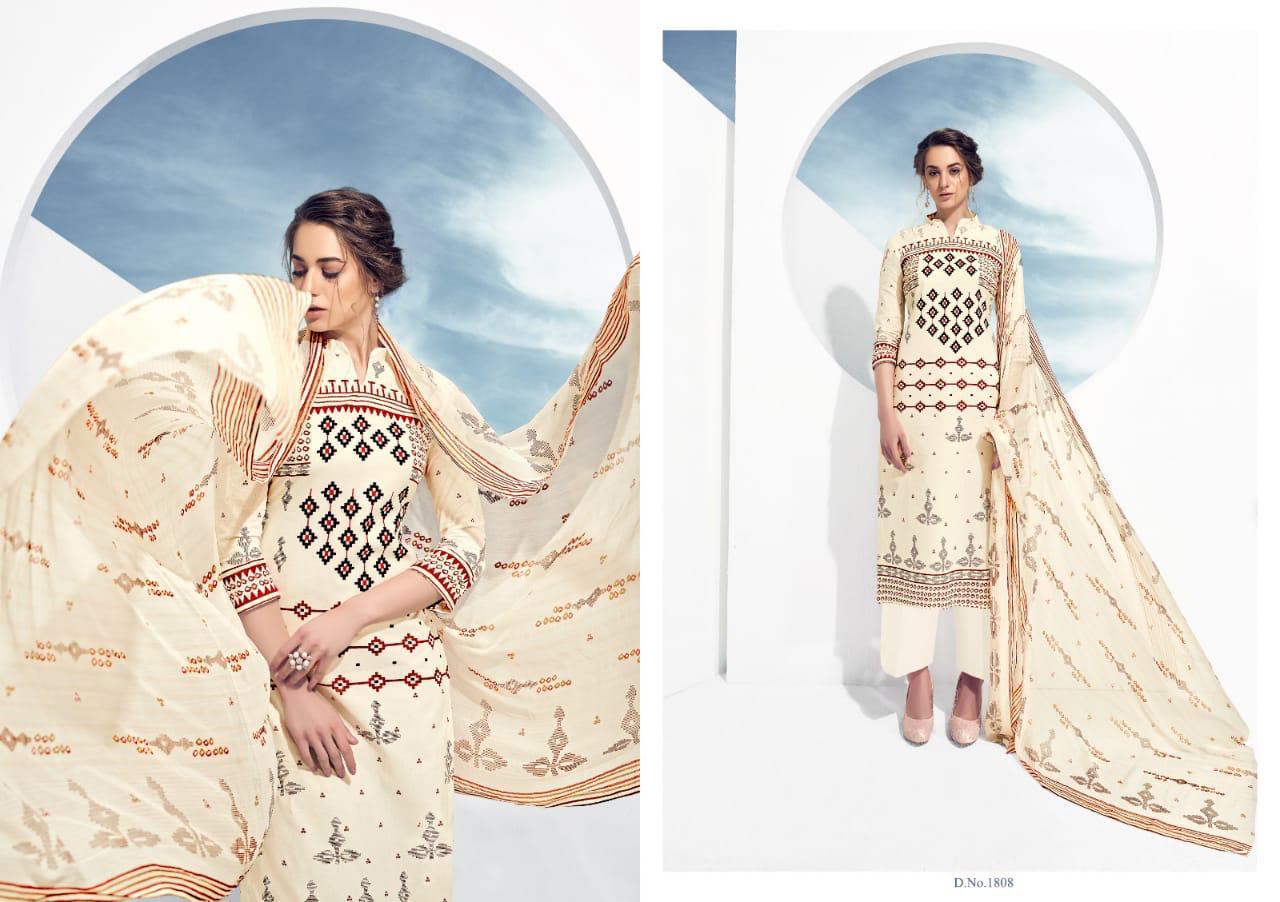 Skyline Vol-18 By Ankit Textile 1801 To 1810 Series Beautiful Suits Stylish Colorful Fancy Casual Wear & Ethnic Wear Cambric Cotton Printed Dresses At Wholesale Price