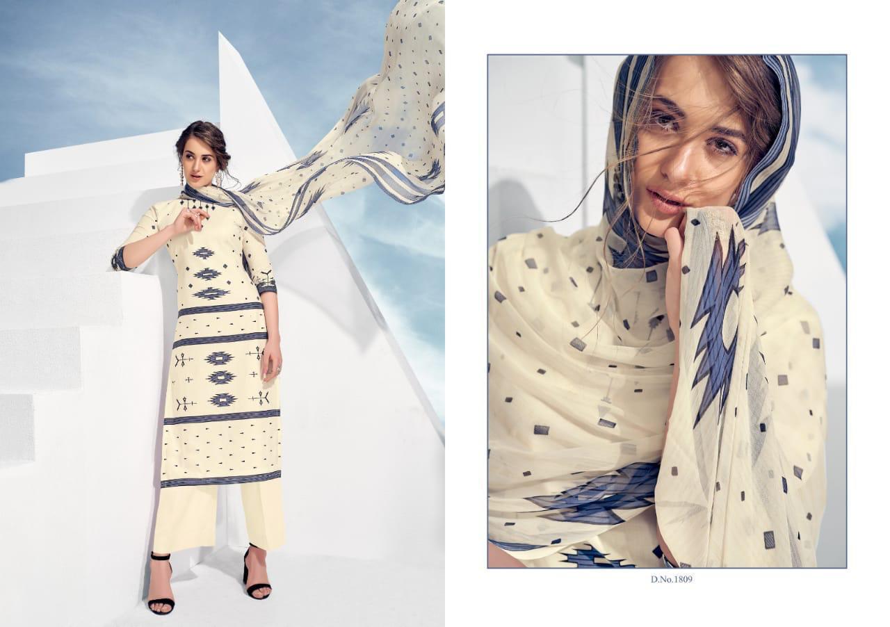 Skyline Vol-18 By Ankit Textile 1801 To 1810 Series Beautiful Suits Stylish Colorful Fancy Casual Wear & Ethnic Wear Cambric Cotton Printed Dresses At Wholesale Price