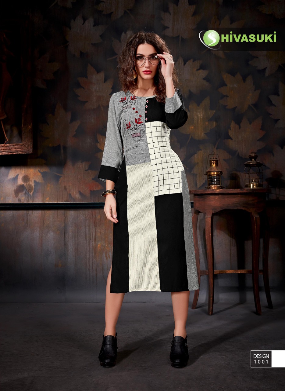 Smaal Steps By Shivasuki 1001 To 1008 Series Beautiful Colorful Stylish Fancy Casual Wear & Ethnic Wear & Ready To Wear Mix Fabric Kurtis At Wholesale Price