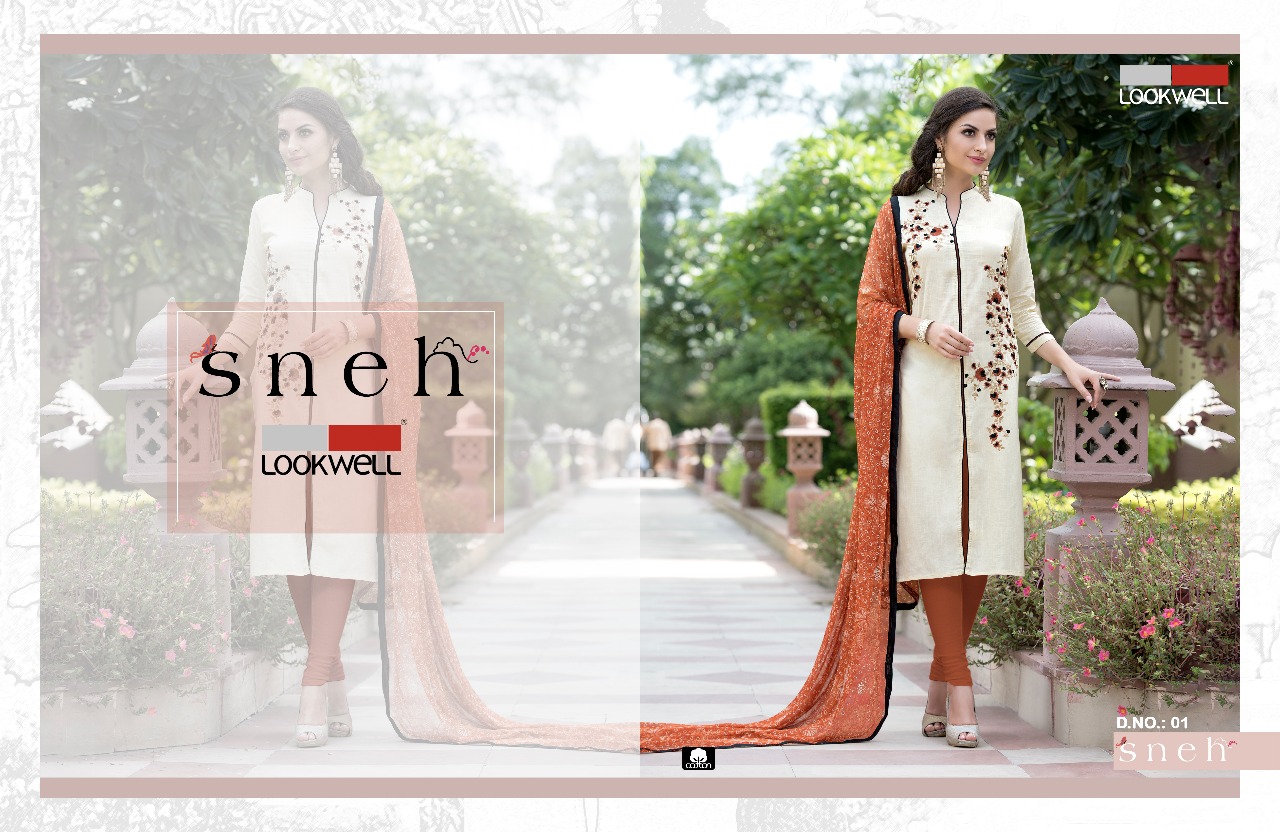 Sneh By Lookwell 01 To 06 Series Beautiful Stylish Fancy Colorful Casual Wear & Ethnic Wear Collection Pure Cotton Embroidered Dresses At Wholesale Price
