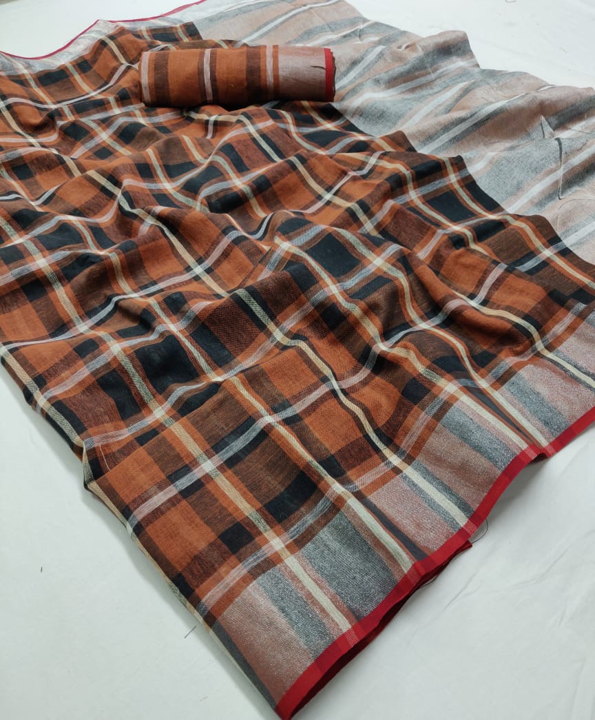 Sneha Silk By Fashid Wholesale A Indian Traditional Wear Collection Beautiful Stylish Fancy Colorful Party Wear & Occasional Wear Linen Silk Sarees At Wholesale Price