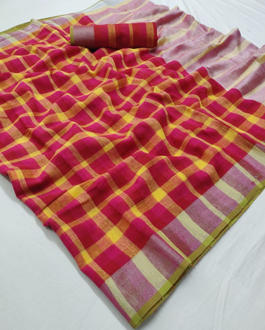 Sneha Silk By Fashid Wholesale A Indian Traditional Wear Collection Beautiful Stylish Fancy Colorful Party Wear & Occasional Wear Linen Silk Sarees At Wholesale Price
