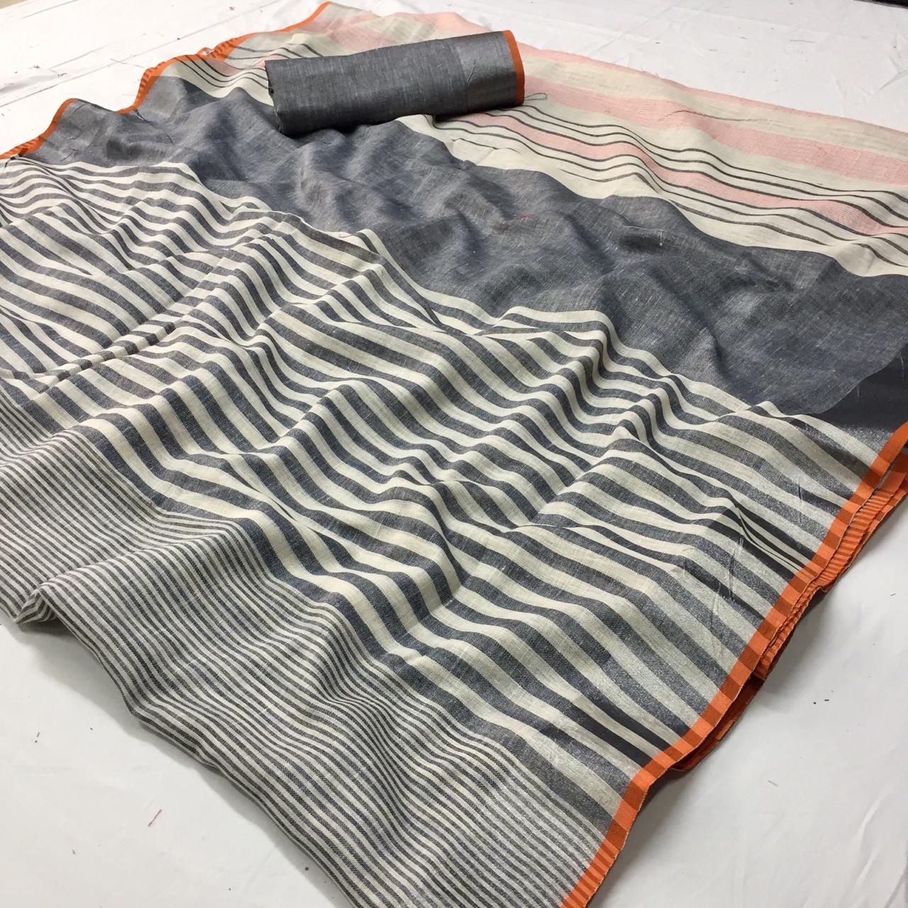 Sneha Silk By Fashid Wholesale A Indian Traditional Wear Collection Beautiful Stylish Fancy Colorful Party Wear & Occasional Wear Linen Silk Sarees At Wholesale Price