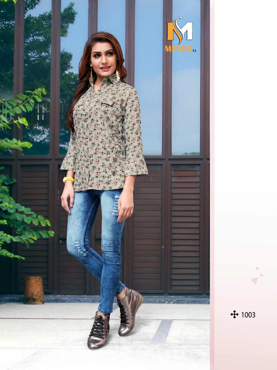 Sofiya By Meerali 1001 To 1008 Series Beautiful Colorful Stylish Fancy Casual Wear & Ethnic Wear & Ready To Wear Pure Viscose Rayon Printed Kurtis At Wholesale Price