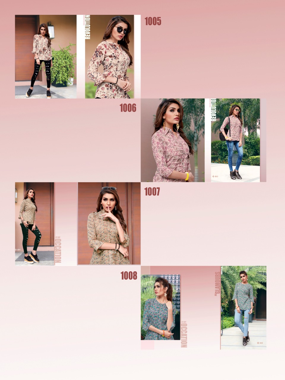 Sofiya By Meerali 1001 To 1008 Series Beautiful Colorful Stylish Fancy Casual Wear & Ethnic Wear & Ready To Wear Pure Viscose Rayon Printed Kurtis At Wholesale Price
