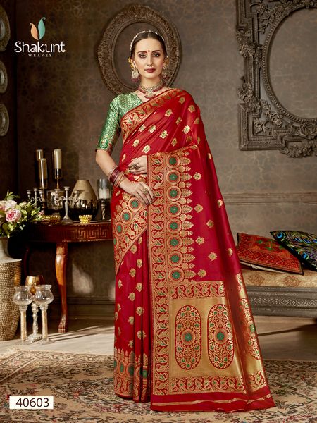Sohini By Shakunt 40601 To 40606 Series Indian Traditional Wear Collection Beautiful Stylish Fancy Colorful Party Wear & Occasional Wear Art Silk Embroidered Sarees At Wholesale Price