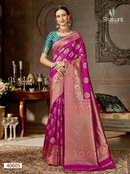 Sohini By Shakunt 40601 To 40606 Series Indian Traditional Wear Collection Beautiful Stylish Fancy Colorful Party Wear & Occasional Wear Art Silk Embroidered Sarees At Wholesale Price