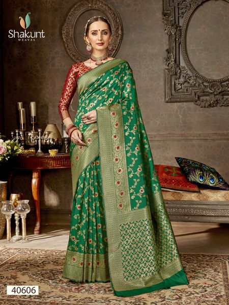 Sohini By Shakunt 40601 To 40606 Series Indian Traditional Wear Collection Beautiful Stylish Fancy Colorful Party Wear & Occasional Wear Art Silk Embroidered Sarees At Wholesale Price