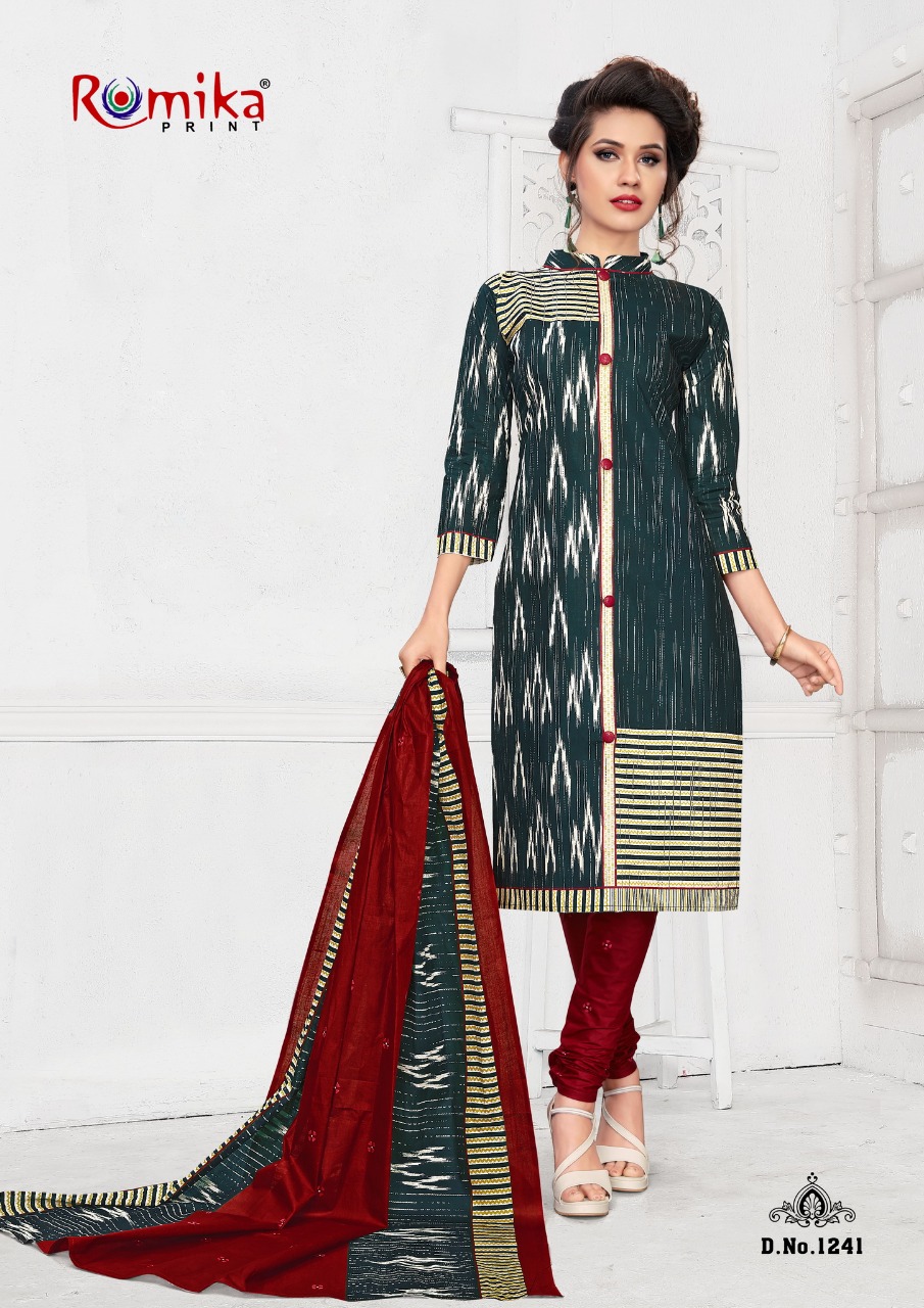 Somya Vol-14 By Romika Prints 1233 To 1244 Series Beautiful Suits Stylish Fancy Colorful Party Wear & Ethnic Wear Cotton Printed Dresses At Wholesale Price