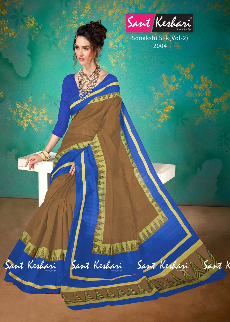 Sonakshi Silk Vol-2 By Sant Keshari 2001 To 2006 Series Beautiful Fancy Colorful Traditional Wear Festive Collection Party Wear & Occasional Wear Bhagalpuri Cotton Sarees At Wholesale Price